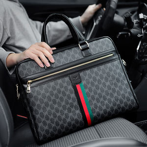 Maletín de Negocios de Cuero PU Grande para <span class=keywords><strong>Hombre</strong></span>, Estilo Clásico, para Computadora Portátil, Maletín de Negocios - Product Image 3