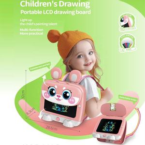<span class=keywords><strong>Tablette</strong></span> d'écriture LCD multifonction pour enfants, jouet portable, bloc-notes à dosser, tableau à gribouiller lumineux, ensemble de planches à <span class=keywords><strong>dessin</strong></span> électroniques - Product Image 2