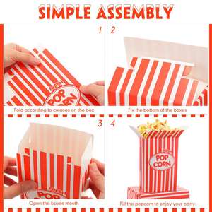 Bolsa de Papel Resistente al Aceite Personalizada, Bolsas para Palomitas con Impresión de Logotipo - Product Image 3