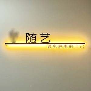 Enseigne lumineuse rectangulaire en fer forgé pour devanture de magasin, publicité créative, police lumineuse, boîte à lumière <span class=keywords><strong>creuse</strong></span> suspendue, décorative extérieure - Product Image 2
