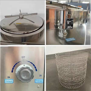 جهاز تعقيم الفطر بالبخار عالي الضغط بسعة 200-250 لتر مع تسخين كهربائي عمودي - Product Image 2