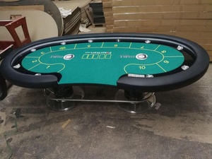 96 INCH Casino Professional Oval <strong>Poker</strong> <strong>Table</strong> with Deluxe Chrome Legs - Product Image 4