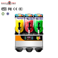 Machine à boissons glacées Baiwin en acier inoxydable, distributeur de boissons à 2 robinets, qualité alimentaire, pour thé au lait et desserts