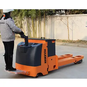 Automatic Battery Power 7000kg Battery Platform Pallet Truck For Flat Glass Moving