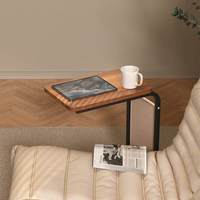 Table basse amovible en pierre pour salon, petite table d'appoint moderne et simple pour appartement, chariot de rangement