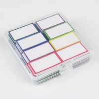 Étiquettes magnétiques effaçables à sec, petites plaques nominatives rectangulaires, tableau blanc, papier flexible inscriptible, universel pour réfrigérateur