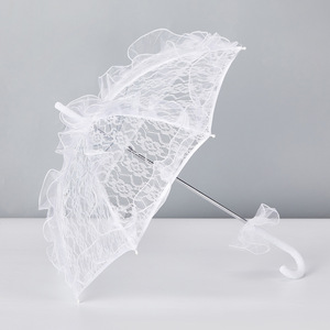 Parapluie de Mariage en Plumes, Style Européen Romantique Vintage, Brodé, pour Cérémonie de Mariage en Plein Air - Product Image 5