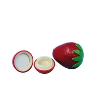 10 ml aardbei vorm lippenbalsem container verpakking