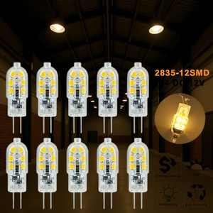 Ampoules LED G4 Culot B22 en Plastique 2835 12SMD DC 12V Blanc Chaud Dimmable pour Luminaires d'Entrepôt - Product Image 2