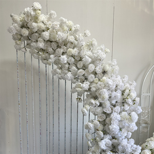 IFG di lusso decorazione floreale di nozze bianco rosa ortensie scale ghirlanda di <span class=keywords><strong>fiori</strong></span> per la <span class=keywords><strong>vendita</strong></span> - Product Image 2