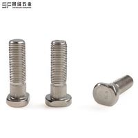 Vis à tête ovale moletée en acier au carbone nickelé, grade 10.9, M8, non standard, pour accouplement d'échafaudage