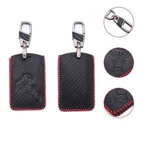 4 boutons En Fiber De Carbone En Cuir De Style De Voiture-Style Étui Protecteur Pour <span class=keywords><strong>Renault</strong></span> Clio Logan Megane 2 3 Koleos Scenic Carte - Product Image 4