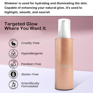 Aceite de bronceado corporal dorado de etiqueta privada con ingredientes veganos Sun Tan Shimmer Mousse Cream - Product Image 4