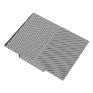 Silikon-Geschirrabtropfmatte für die Küche Hitzebeständige Matte Über-Spüle Abtropfschale Abflussmatte Haushaltswaren - Product Image 3