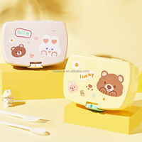 Nouvel arrivage : Ensemble de boîtes à lunch de qualité alimentaire avec conteneurs pour repas, cuillère, fourchette et bouteille d'eau – Boîte à lunch durable pour adultes et enfants