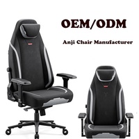 Chaise de bureau ergonomique inclinable et verrouillable noire OEM pour PC Gamer, chaise de bureau ergonomique Emperor pour PC, chaise de jeu PC