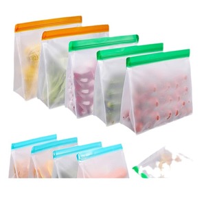 Modernes Design Mehrzweck-Auslaufsichere Küchen-Aufbewahrungstasche PEVA Frischhaltetasche Wiederverwendbare Tasche für Lebensmittelaufbewahrung - Product Image 1