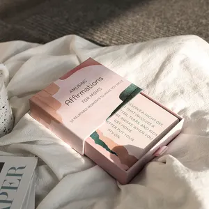 Impression personnalisée incroyable <span class=keywords><strong>grossesse</strong></span> naturelle nouvelle maman cartes d'affirmation jeu pour femmes enfants bébés avec boîte coulissante - Product Image 1