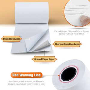 57mm 80mm 80x65 rotoli termici 80x80 rotolo di carta termica con stampa per stampante Pos registratore di cassa - Product Image 2