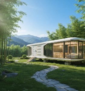 Du Lịch Khu Nghỉ Mát Không Gian Nhà Viên Nang Nhà Máy/Nhỏ Prefab Nhà Hiện Đại <span class=keywords><strong>Modular</strong></span> Nhà Đúc Sẵn Nhà - Product Image 1