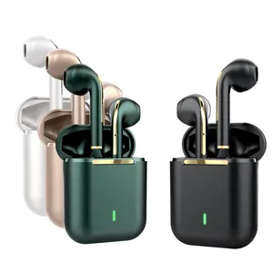 TWS אלחוטי אוזניות J18 בניצני אוזן אלחוטי אוזניות עם מיקרופון עמיד למים משחקי אוזניות עבור טלפון נייד אוזניות