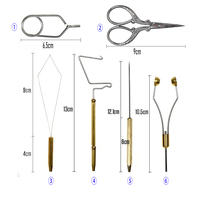 Pince C rotative à 360 degrés pour montage de leurres, kit combiné d'outils de montage de leurres, mâchoires durcies de 2 mm de largeur, accessoires pour la fabrication de leurres de pêche