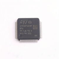 STM32F103RBT6, Microcontrolador Nuevo en Caja, Paquete LQFP-64 (10x10), ARM Cortex-M3 MCU, 128 KB Flash, CPU de 72 MHz