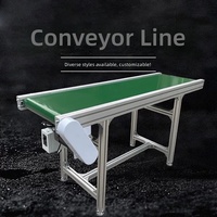 Sabuk Konveyor PVC Kecil untuk Mesin Cetak Injeksi, Meja Transfer, dan Penggunaan Miring
