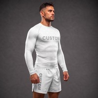 Rashguard BJJ personnalisé pour équipe, Rashguard de Jiu Jitsu sans Gi, Rashguard pour hommes, femmes et enfants, Uniforme d'académie de MMA à compression par sublimation