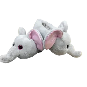 Funny Stuffed Stuffed Slipper Elephant Shaped Shoes Winter Slipper Cotton Tow Stuffed Toy