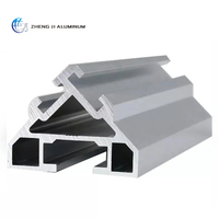 Profilés d'extrusion industriels en aluminium anodisé noir brossé, conception de moules OEM, extrusion de profilés en aluminium pour le marché mexicain