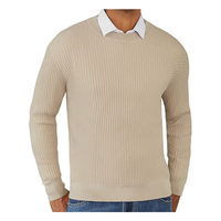Suéteres europeos y americanos de invierno para hombres Otoño e invierno Nueva moda Tops de punto Suéteres de negocios de moda para hombres