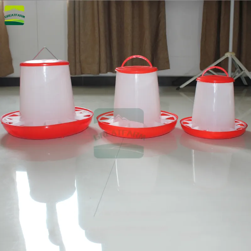 automatic poultry feeder plastic chicken feeder tube for chickens tote poultry feeder bucket