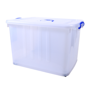 Cheap Large Capacity Plastic PP Stackable 160L Big Clear Storage Boxes For Toys Clothes Bedding Crafts