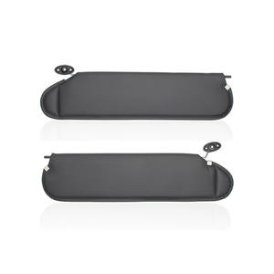 Parasoles para Jeep Wrangler Tj 1997-2002, Paquete de Dos, Negros, de Cuero, Retráctiles, para Parabrisas - Product Image 1