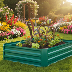 Jardinière écologique avec treillis pour patio extérieur, cadre en bois facile à assembler pour légumes et fleurs - Product Image 4