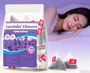 Thé aux fleurs de lavande séchées naturelles en sachet, thé aux herbes pour le sommeil, pour soulager le stress et favoriser le sommeil - Product Image 1