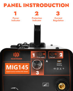 Máquina de Soldadura <span class=keywords><strong>MIG</strong></span> <span class=keywords><strong>HITBOX</strong></span> <span class=keywords><strong>Mig</strong></span> 145 Alandwelding Digital de Alta Velocidad Industrial para Trabajo Pesado con Alimentador de Alambre Separado - Product Image 3