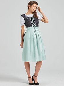 Carnaval Oktoberfest Costume Robe Femmes Allemagne Bière Maid Tavern <span class=keywords><strong>Serveuse</strong></span> Outfit Cosplay Halloween Fantaisie Fête - Product Image 4