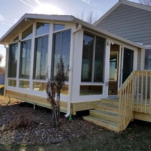 Véranda <span class=keywords><strong>solarium</strong></span> sur pied en aluminium verre trempé sunrooms maisons en verre - Product Image 3