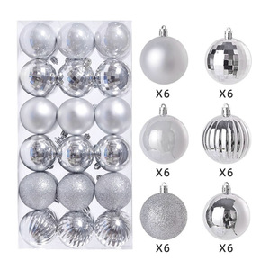 3cm 4cm 6cm Electroplated <b>Christmas</b> Baubles Set Shatterproof Plastic Hanging Ornaments For Xmas <b>Tree</b> Holiday Decor - Product Image 6