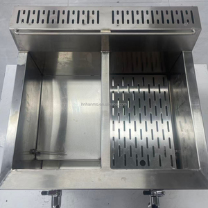 Friggitrice Professionale Hansu 30L a Doppio Serbatoio GPL con Doppia Cesta e Sistema di Scarico Olio per Ristoranti Affollati - Product Image 5