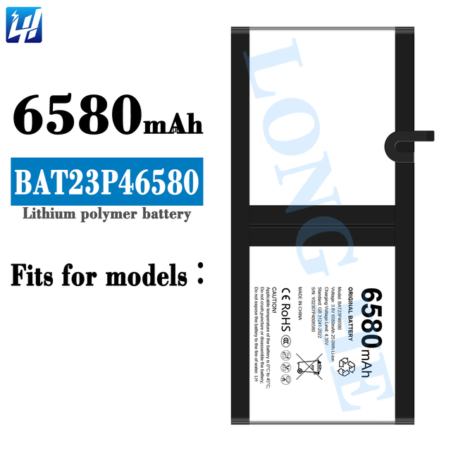 Original Quality 6580mAh BAT23P46580 Replacement Phone Battery for Doogee