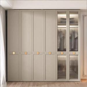 Armario Moderno de MDF con Vidrio Templado, Sistema de Almacenamiento Personalizado y Tocador Integrado <span class=keywords><strong>para</strong></span> Dormitorios y Hoteles de Lujo - Product Image 3