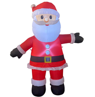 Logo gonflable de Noël, moule à air, boîte aux lettres, ornement Père Noël, décoration de fête en plein air, cour, décoration pour les fêtes