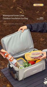 Sac isotherme portable de grande capacité 30L en polyester pour le camping en plein air et les sports - Product Image 5