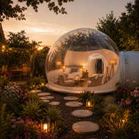 Tente bulle transparente gonflable d'extérieur en PVC pour observation des étoiles, maison-bulle, hébergement, camping, fête, événement, décoration, chambre moderne ciel étoilé