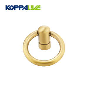 Koppalive rắn brass đồ nội thất Xử lý vòng tròn vàng Thả vòng ngăn kéo kéo tủ bếp xử lý cho tủ quần áo sử dụng - Product Image 4
