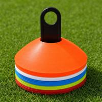 5-delige draagbare markeringskegelset met mesh draagtas en trekkoord, voetbal/voetbaltraining, behendigheidstraining, geschikt voor coaches
