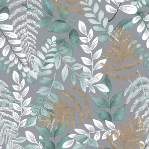 Ensemble de housse de couette 100% coton, design Fo glia, taille Queen UK 200x200cm - Product Image 2